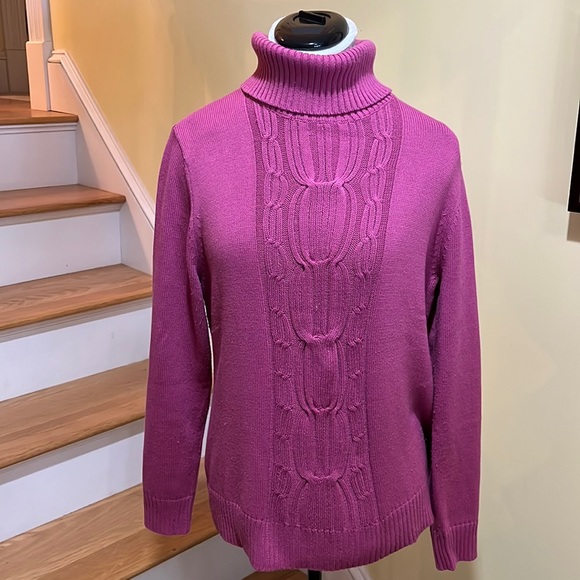 Appleseed's Sweaters Appleseeds Dusty Rose Turtleneck Sweater